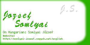 jozsef somlyai business card